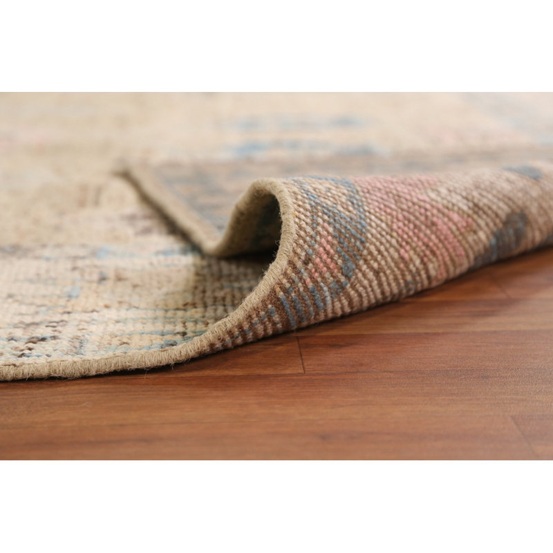 Vegetable Dye Wool Oushak Turkish Area Rug 7x10