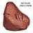 Leatherette Solid Indoor Bean Bag Cover - Filling Not Included-318242997