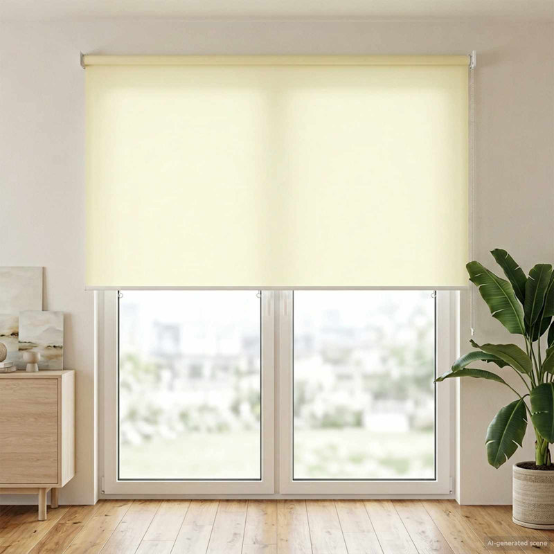 Roller shade, Cream, 160" W x 230" L