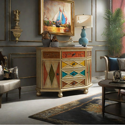 Armoire d'appoint multifonctionnelle de style américain