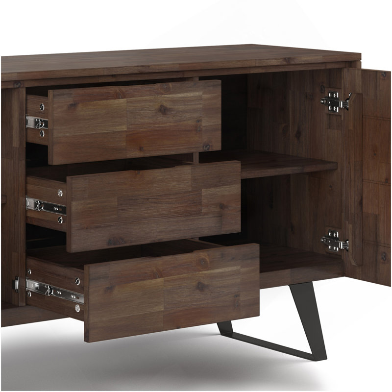 Lowry - Sideboard Buffet - Rustic Natural Aged Brown, Brown
