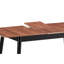 Surface de salle à manger naturelle et noire - rectangulaire avec fonctionnalité de style de table