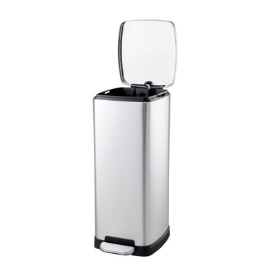 Emiline 30L Stainless Steel Step On Cabinet Trash Can