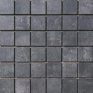 Black 2x2 Porcelain Mosaic Tile