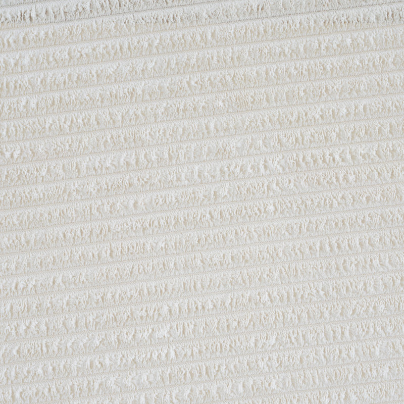 Repose-pieds rembourré rond, Beige