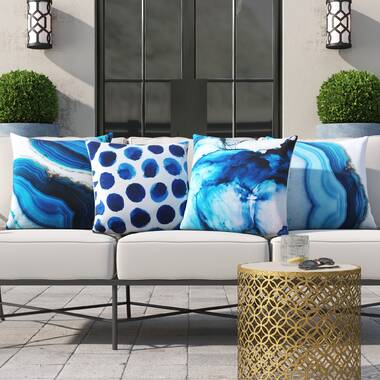 Top Finel Decorative Throw Pillow Cover Set Durable Canvas Outdoor
