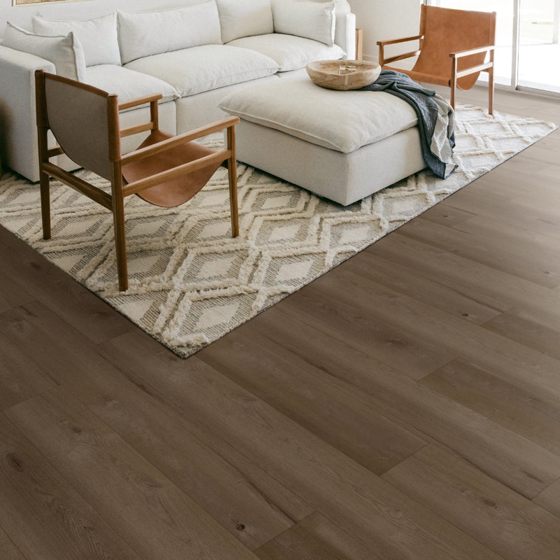 Planche de vinyle de luxe 9 po x 60 po x 8 mm EverGen, Noble naturel