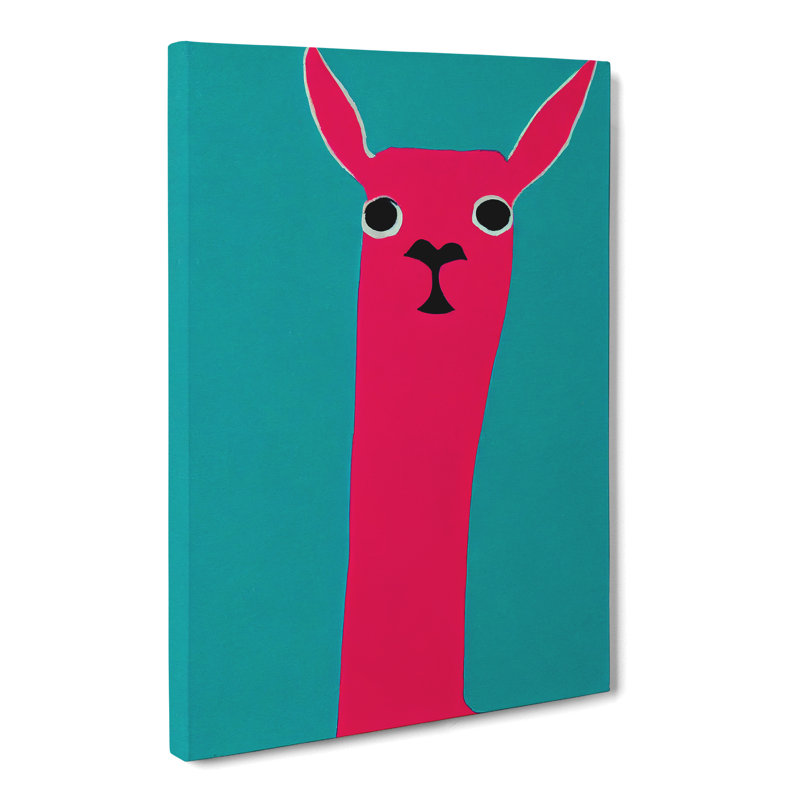 Llama Abstract - Wrapped Canvas, 50cm H x 35cm W x 3cm D