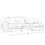 Canapé modulaire moderne Cloud Cloud, canapé d'angle rembourré et confortable avec accoudoirs Blostered, coussin de taille et coussins décoratifs-505105576-505105572