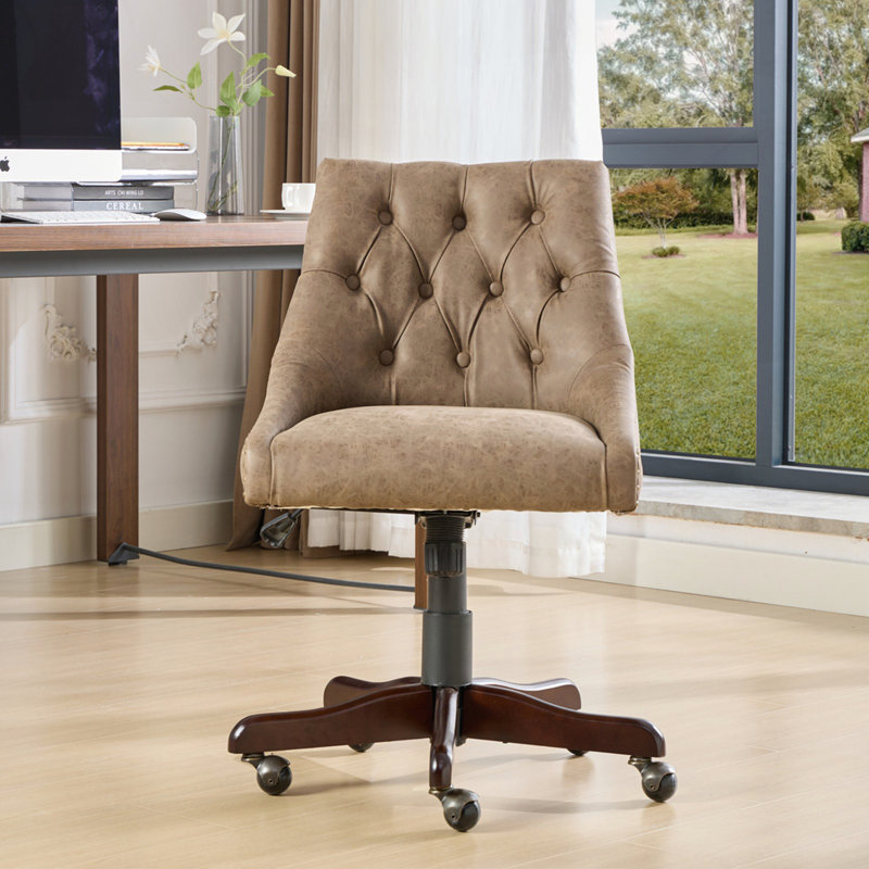 Chaise de bureau rétro, Brun