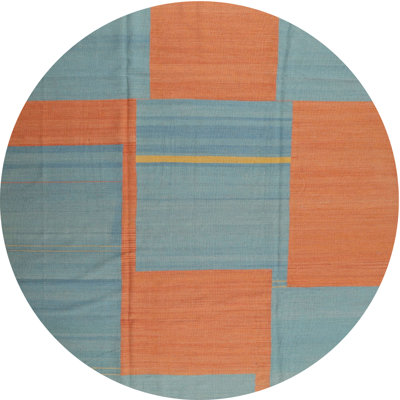 Tapis orange / bleu Adaleine