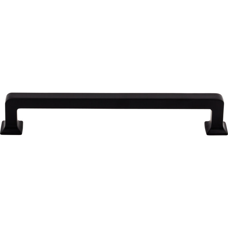 Ascendra 12" Center to Center Bar Pull, Flat Black, 6 5/16" Center to Center