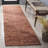 425 Handwoven Wool/Cotton/Polyester No Pattern Indoor Use Only Rug in Rust/Brown-2086171506
