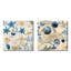 Auserine - ensemble de 2 reproductions d'art sur toile florales-102579558-102579559