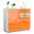 White/High-gloss orange