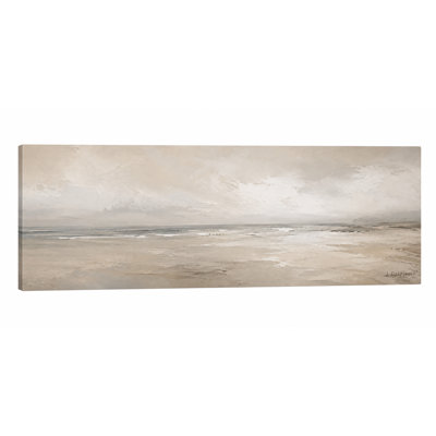 Sandbar, lumière neutre, paysage abstrait, impression sur toile tendue