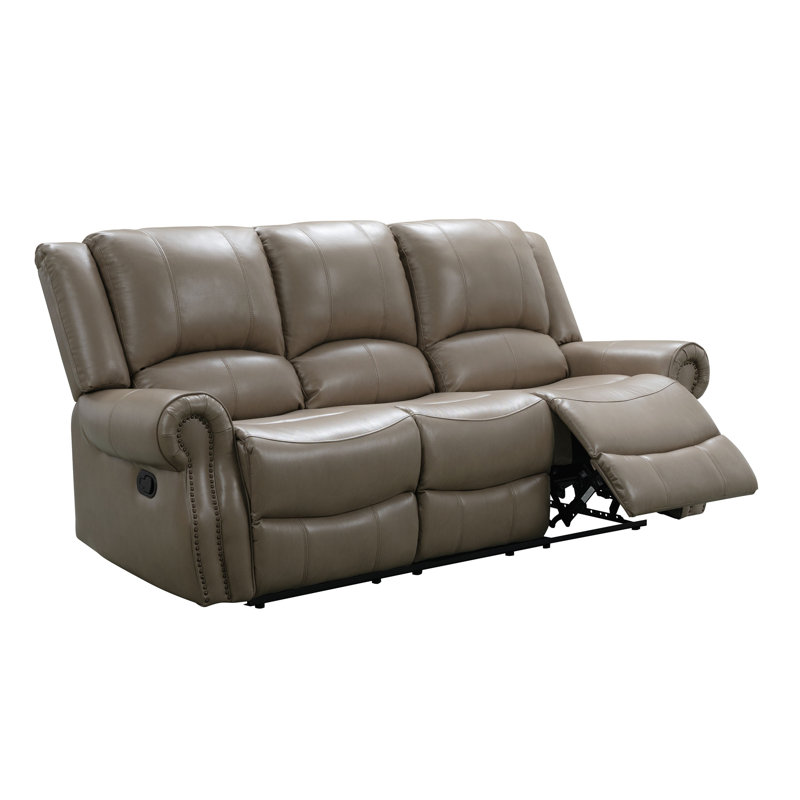 Ensemble de salon inclinable en similicuir 2 pièces Digio, Similicuir beige