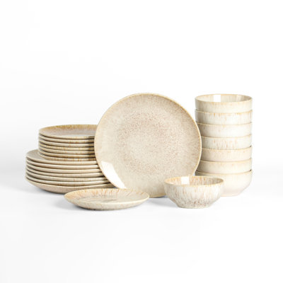 Stone Lain Riley 24-Piece Dinnerware Set Stoneware