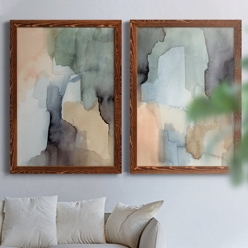 Nectar III - ensemble de 2 reproductions d'art sur toiles, H 43,5 po x l 31,5 po x P 1 po, Érable