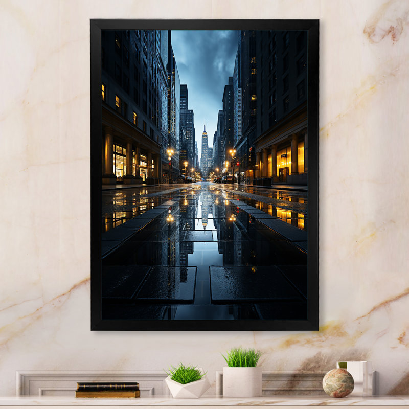 Leffert gratte-ciel Urban Symphony - impression, Cadre photo noir, H 32 po x l 24 po x P 1 po
