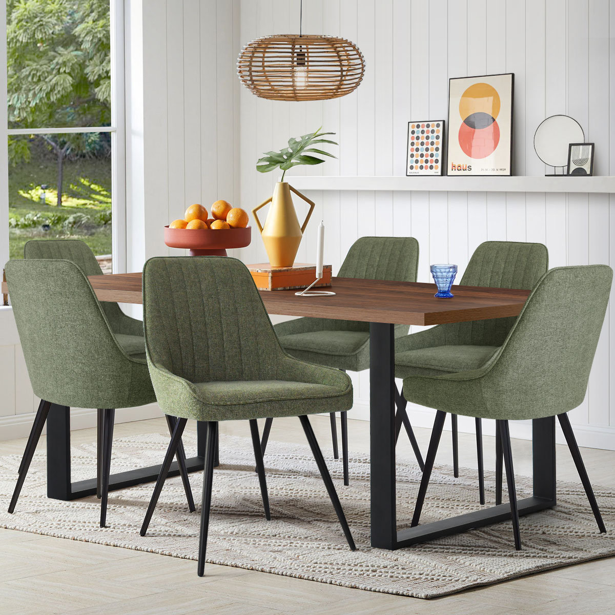 Audna 7 - Piece Sled Dining Set