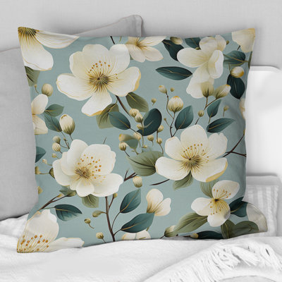 Floral Throw Pillow