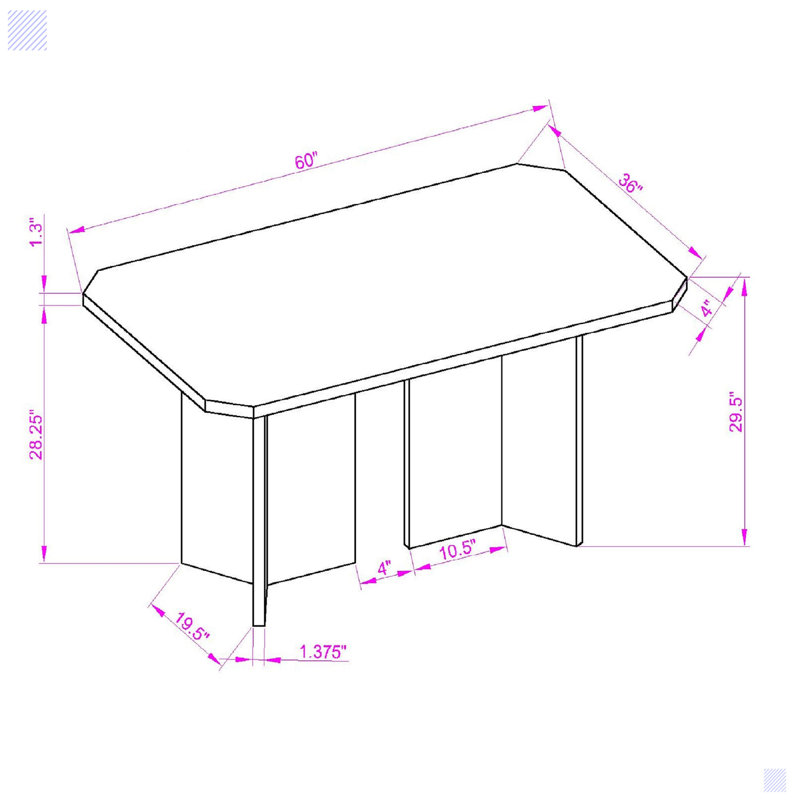 Ensemble de salle à manger à piédestal double 6 pièces avec banc