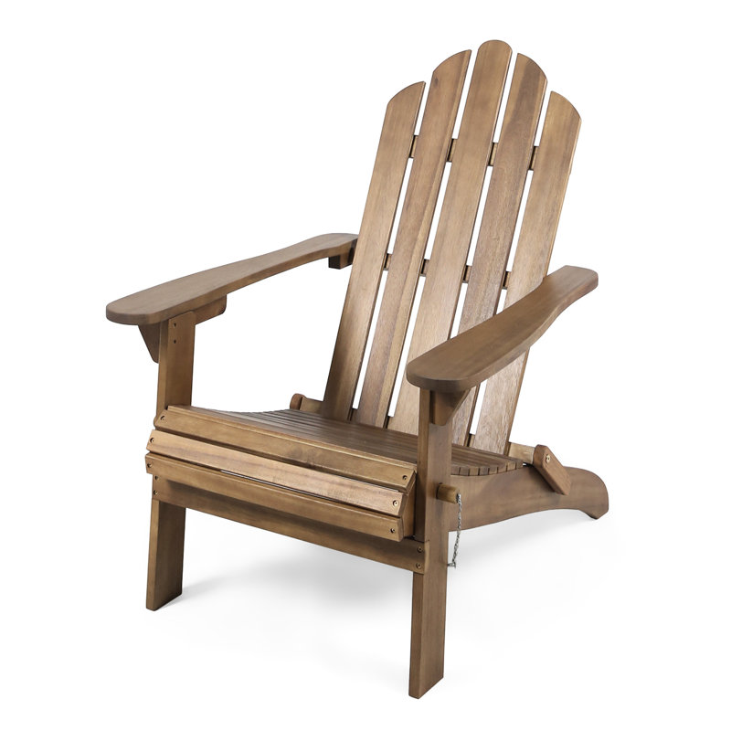 Chaise - Bois brun foncé pour l'extérieur pliable brun, fabriqué en bois franc
