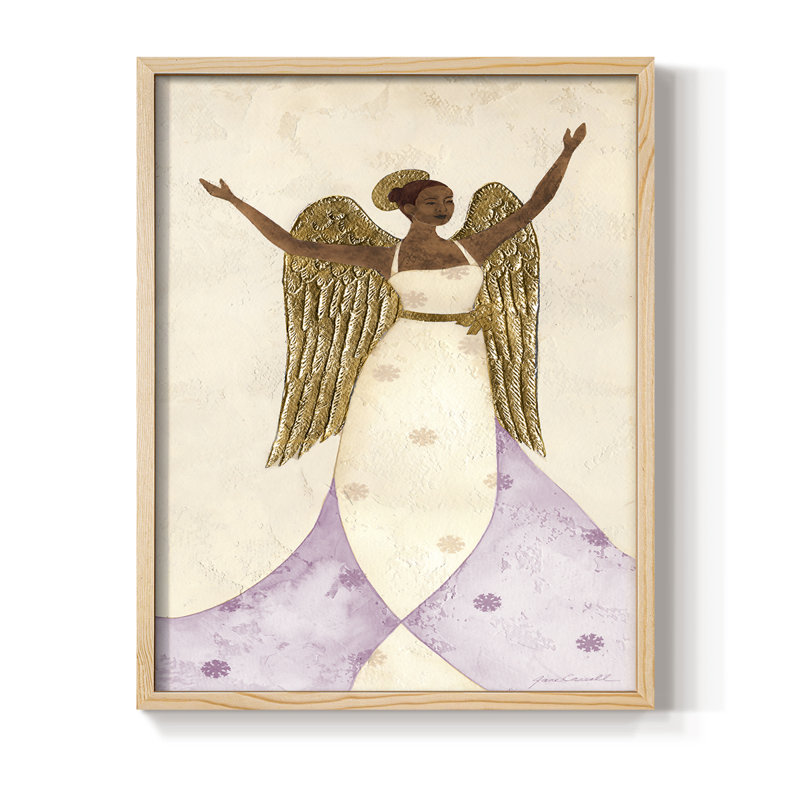 Seraphin II Framed Print - Solid Wood, Natural, 11" H x 9" W