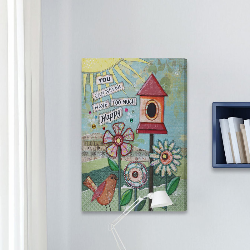 «Too Many Happy» par Morrell, reproduction sur toile tendue, H 18 po x l 12 po