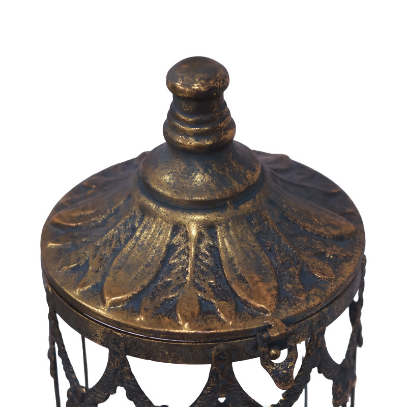 Ensemble d'abat-jour chandelier rétro en métal vieilli, Set of 2, SHORT + TALL