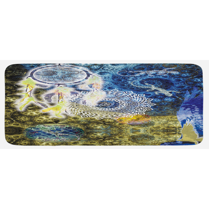 Eclectic Polyester Kitchen Mat