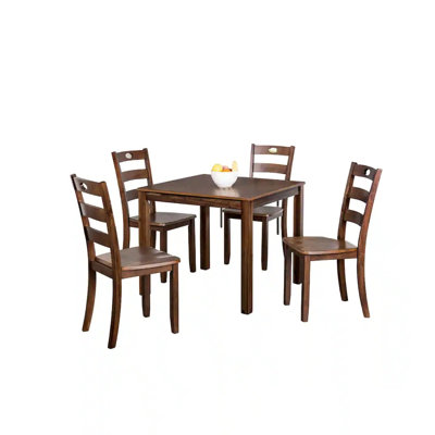 4 - Person Solid Wood Top Four Leg Dining Set