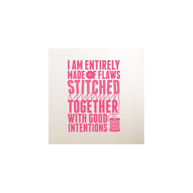 Non-Wall Damaging Wall Decal, Medium, Pink
