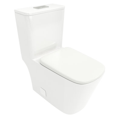 Ceramic Toilet With Flushing System - Ensures Cleanliness Comfortable Seat Angle Reduces Discomfort