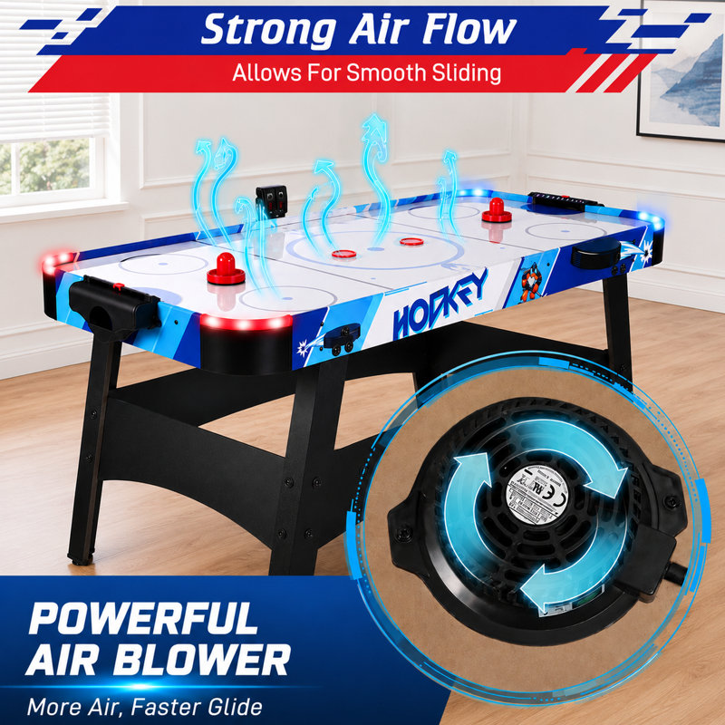 Table de hockey sur coussin d'air 58 po Rioloiuy