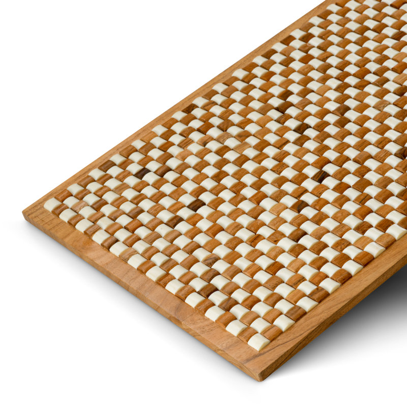 Box Cavendish White Brown Beads, 3.35" H x 15.94" W x 11.81" D