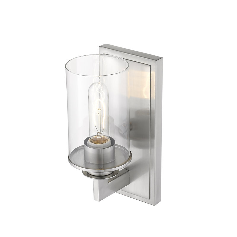 Attah Armed Sconce, Brushed Nickel