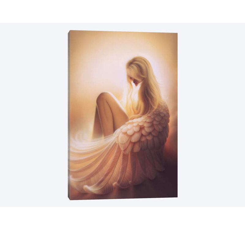 « angelic », impression sur toile, H 40 po x l 26 po x P 1,5 po, Toile tendue, Pas de tapis