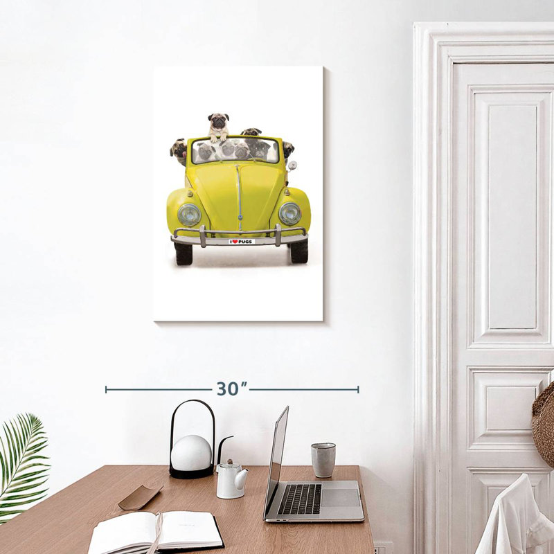 Pug Bug, 30" H x 20" W