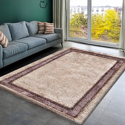 Solid Colour Shag Area Rug