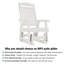 Fauteuil oscillant en poly pour bois avec porte-gobelets amovibles-1554979358