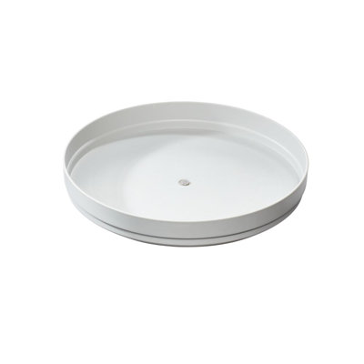 Kitchen Recycled Plastic Lazy Susan Turntable, 10" D, Grey