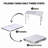 90cm Rectangular Adjustable Folding Table