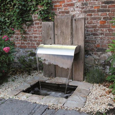Outdoor Stainless Steel Pool Fountain