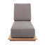 Hermosa Outdoor Teak Chaise Lounge-311407013