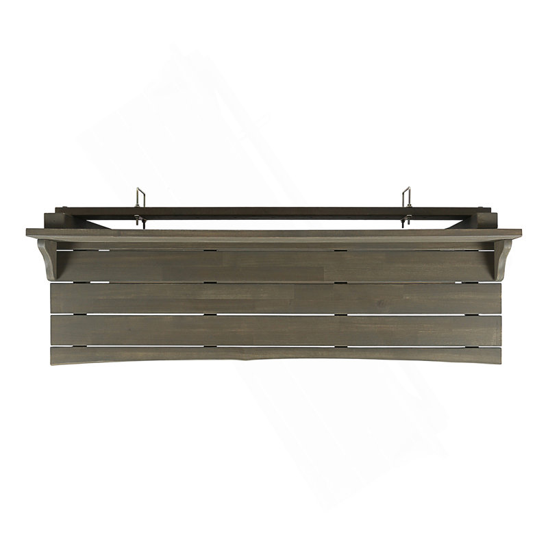 Compact Acacia Wood Balcony Bar Table, Space-Saving Design For Urban Patios And Small Outdoor Areas