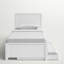 Lit plateforme simple avec lit gigogne Louisville-1367323411