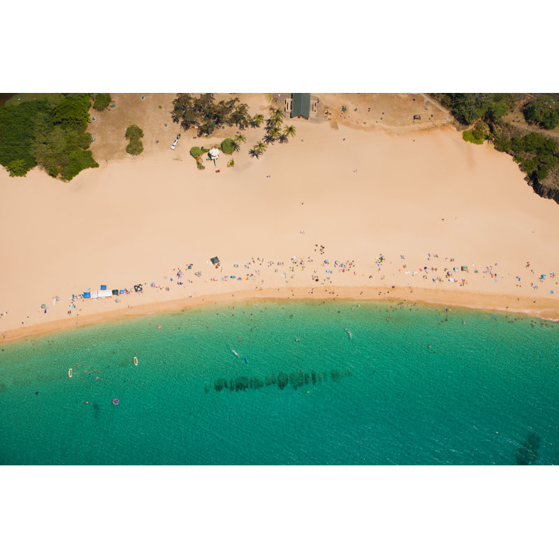 Hawaiian Beach - Wrapped Canvas Print, 30cm H x 46cm W x 3.8cm D
