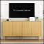 Buffet Modern Farmhouse avec 4 portes, tablettes réglables et motif hexagonal pour un rangement polyvalent et un décor élégant